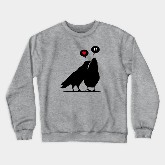 Love me Doves - Valentine Birds Crewneck Sweatshirt by hardwear